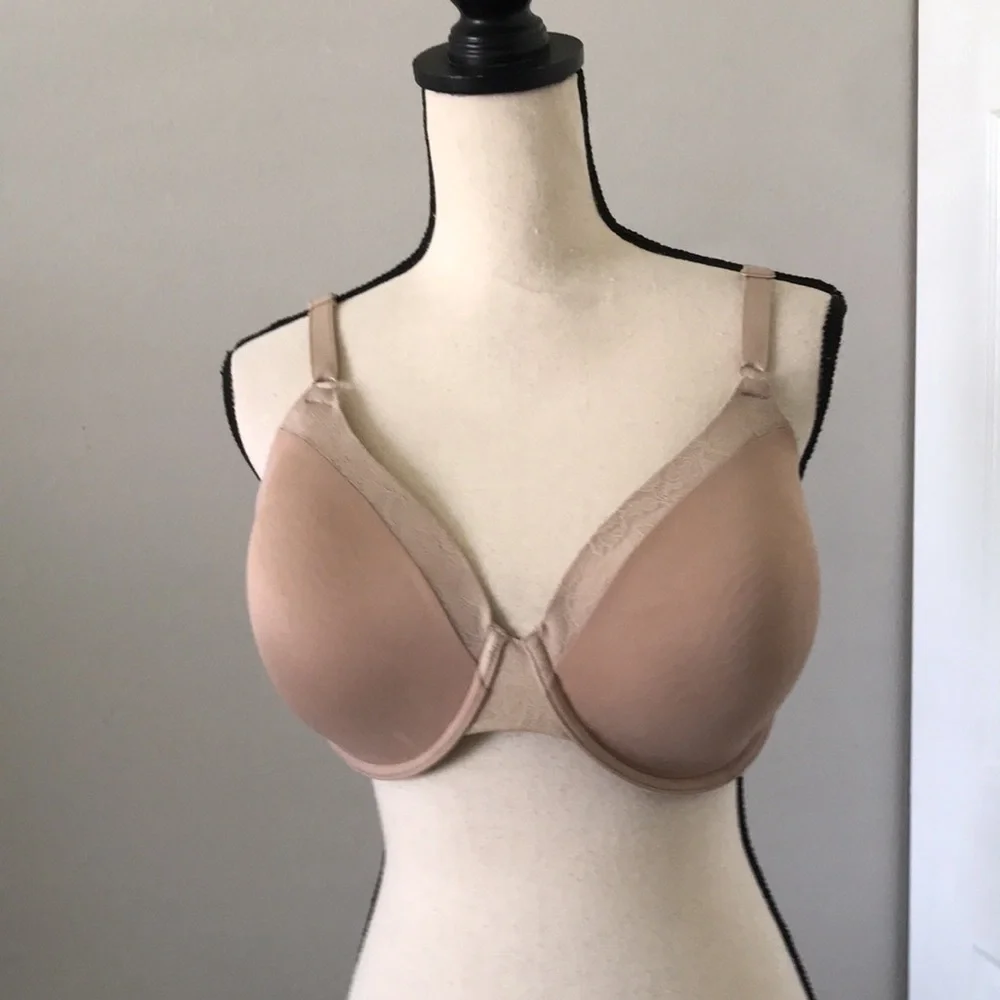 WARNERS Smooth FX Floral-Mesh Trim Tan  Bra | 40D